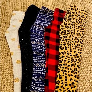 Carters and Oshkosh leggings all 4/5 EEUC